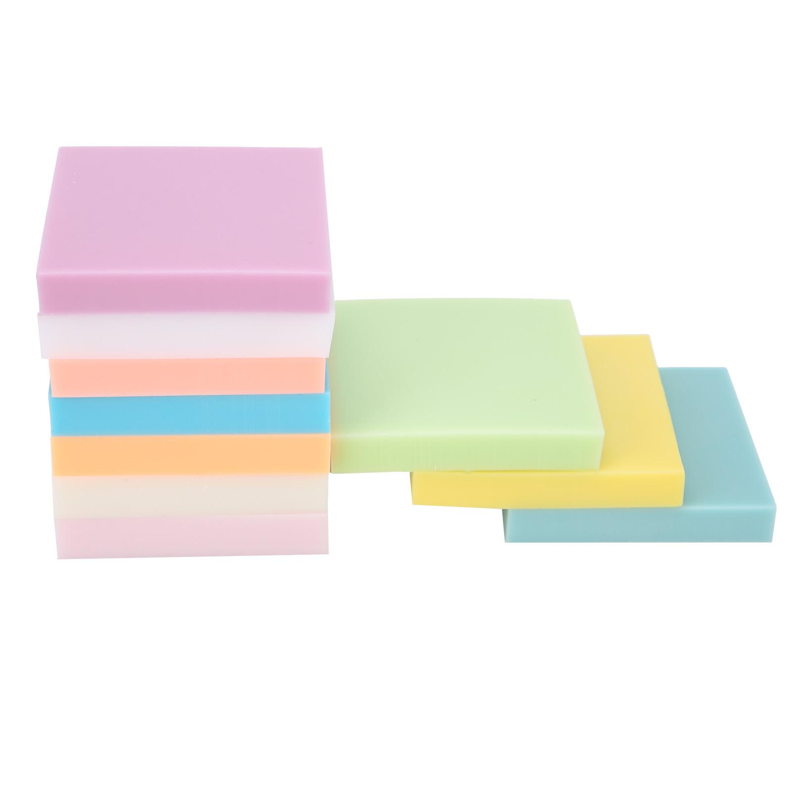 

10Pcs Color Rubber Brick Engraving Dedicated Soft Stamp Block DIY Carved Crafts Accessories
