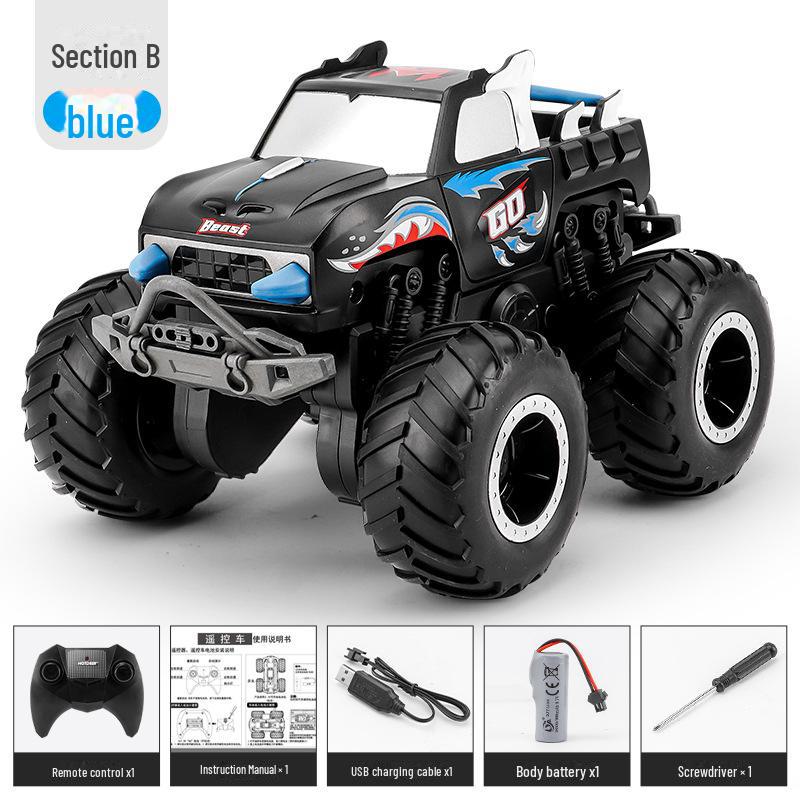 4WD Remote-Control Water & Land Monster Truck Toy for Kids