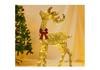 Luminous Wrought Iron Christmas Deer Ornament Set for Hotel Festive Décor