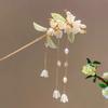 Retro Chinese Style Tassel Hair Clip For Women Hair Stick Pins Flower Handmade Hairpins Charm Jewelry Accessories Hair Ornaments