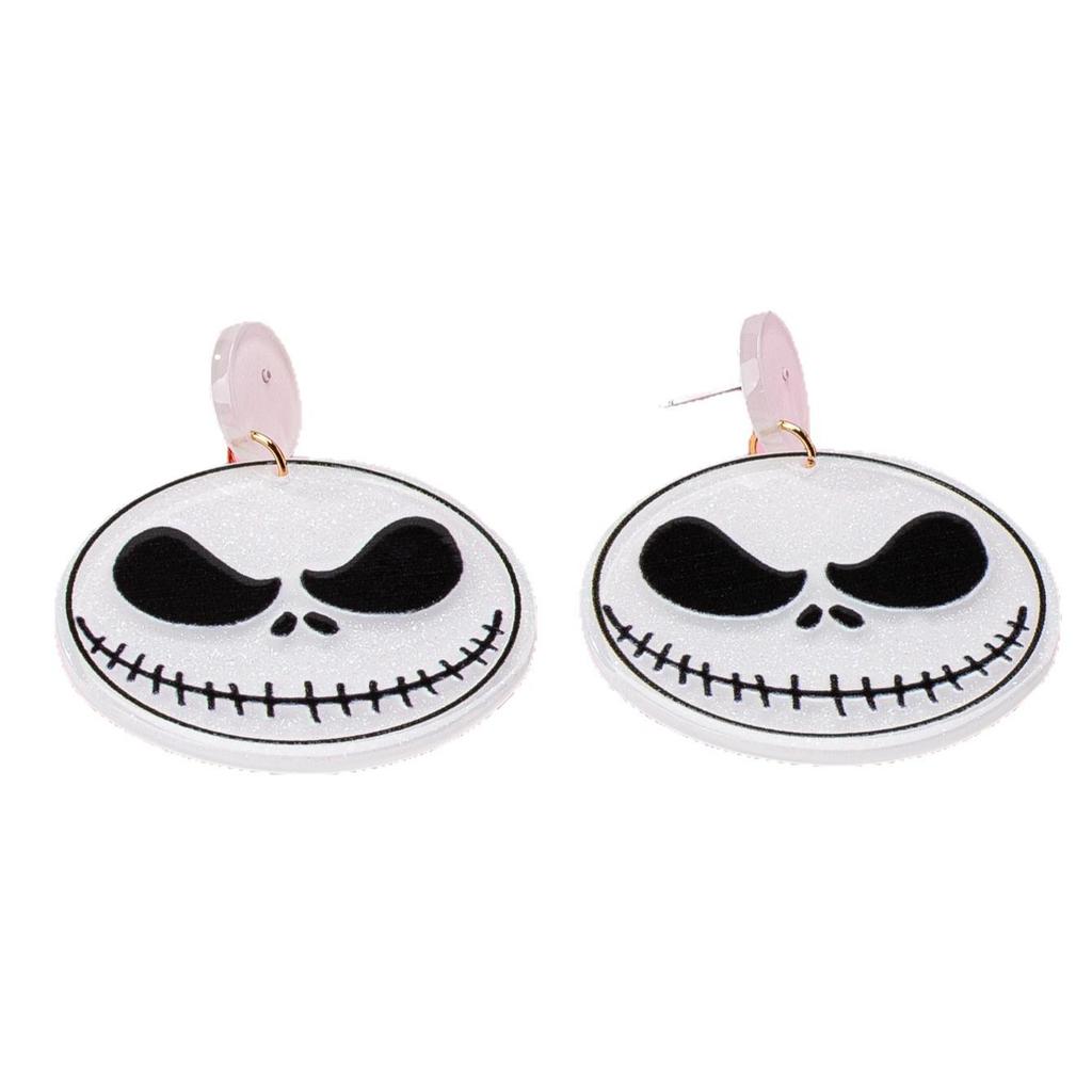 Nightmare Before Christmas Skeleton Acrylic Halloween Earrings