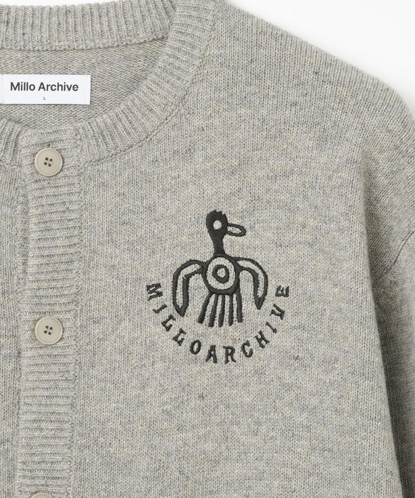 Millo Archive Monument Round Cardigan [Melange Gray]