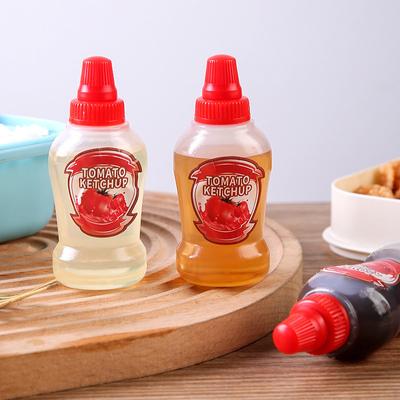 1/4Pcs Mini Portable Small Sauce Container Tomato Gravy Boat Salad Dressing Oil Spray Bottle Ketchup Honey Mustard