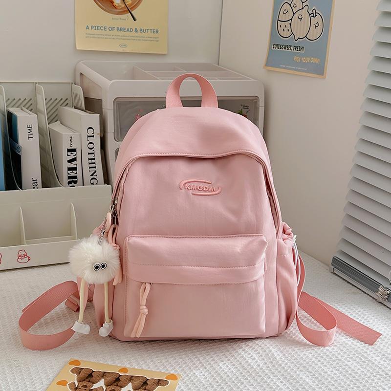 School Bag High Value Mori Solid Color Versatile Small School Bag Korean Version Ins Wind Sweet Soft Girl Traveling Shopping Mini Backpack