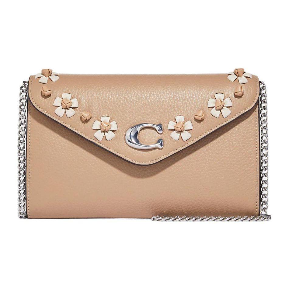 

Coach Tammie 21 Floral Print Chain Envelope Crossbody Bag Women bags Milk-Tea CA026-SVUM Basic Set (Bag+Dust Bag)