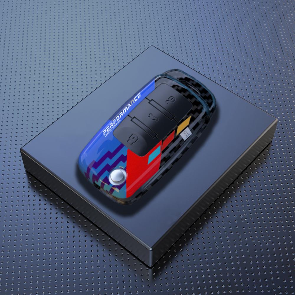 Abs Carbon Car Key Case Cover For Vw Volkswagen Mk4 Bora Golf Jetta Passat Polo Bora Touran Skoda Seat Tiguan Lavida Octavia