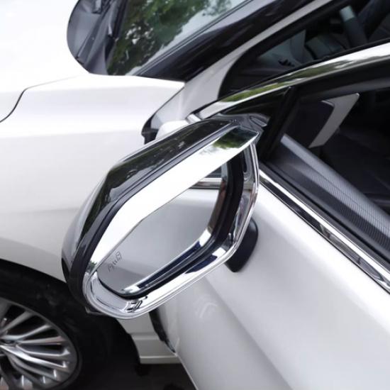 For Toyota Corolla -2026 Chrome Rain Eyebrow Rearview Mirror Frame