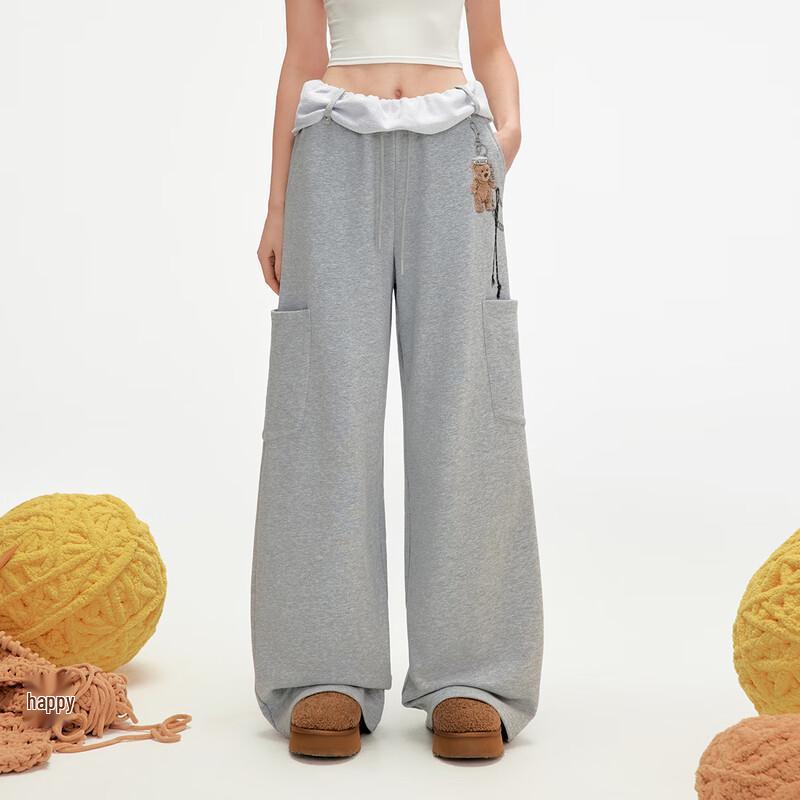 UNIFREE 2025 Loose Fit Brushed Casual Trousers