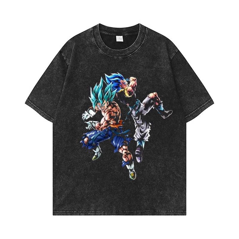Dragon Ball Z Beerus Purple Energy Blast Printed Tshirt Mens and Womens Washed Tshirt High Quality Vintage Cotton Tshirt