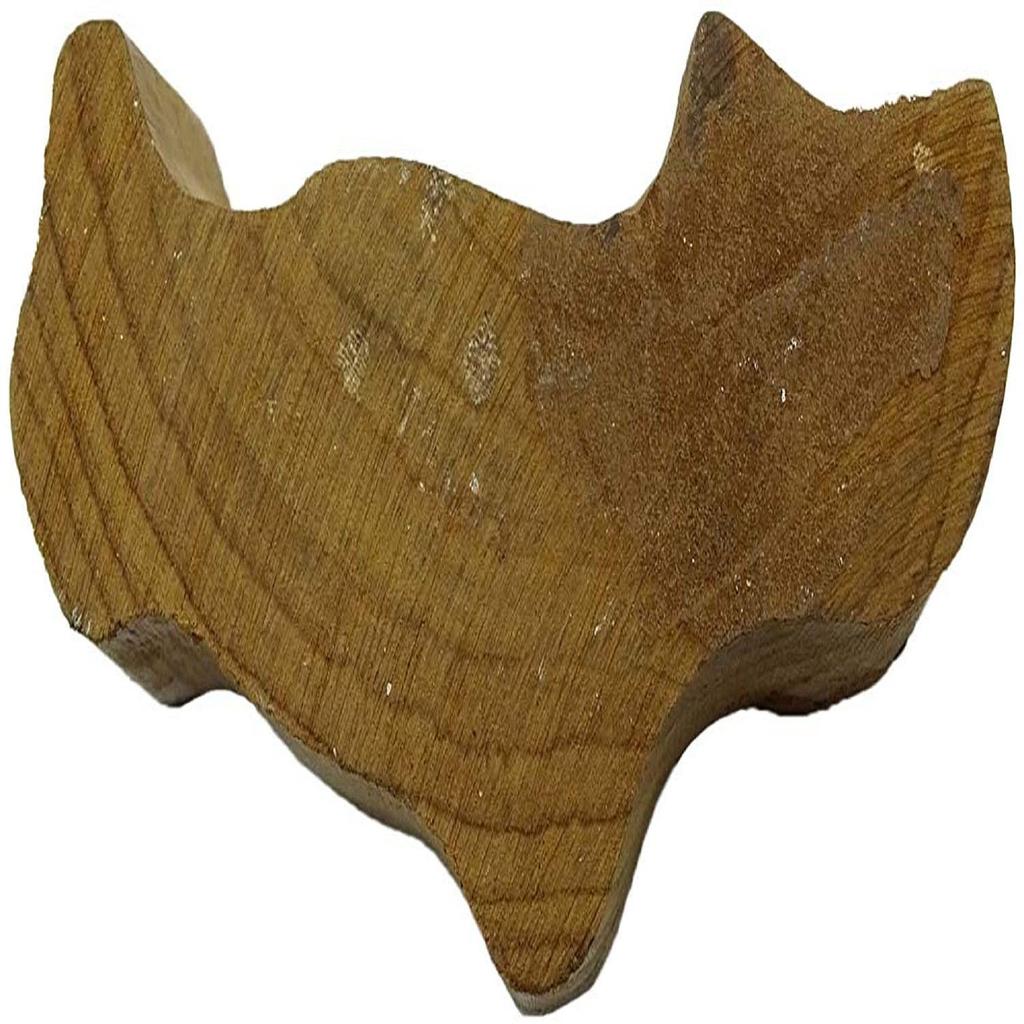 Indischer handgeschnitzter brauner Holztextilvogel-Stempelblock