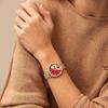 FOSSIL Neutra Women's Gold Stainless Steel Red Dial Quartz Watch ES5316