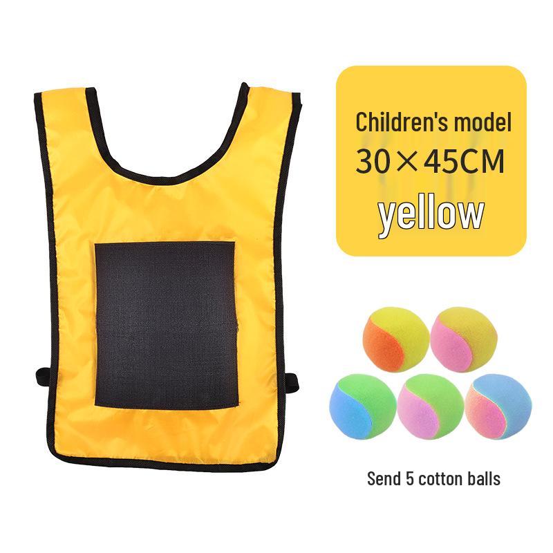 Children's Sticky Ball Dodgeball Vest for Outdoor Parent-Child Games