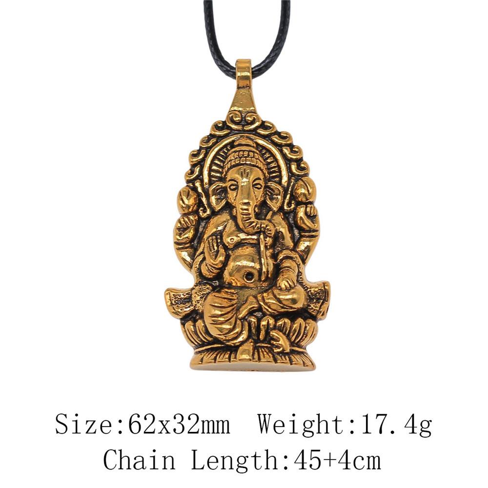 2025 Trend Best Friend Necklace Chief Pharaoh Buddhism Necklace Leather Chain 45cm Audience Necklaces With Pendant