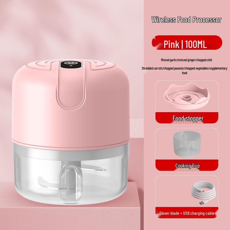 Automatic Wireless Garlic Masher and Mini Food Processor for Kitchen