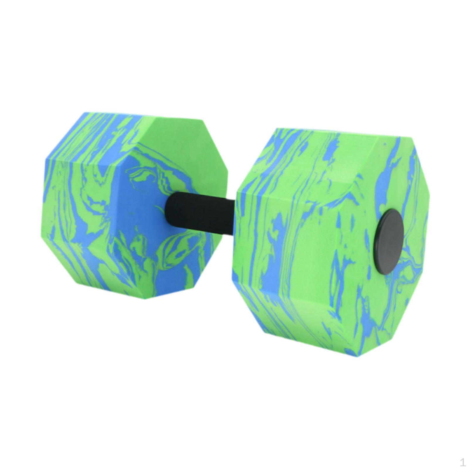 

Аквагантель для аквааэробики, ручная штанга для тренировок в бассейне, инструмент для силовых тренировок для мужчин и женщин Blue green