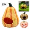 Resin Shrimp Shelter Pumpkin Aquarium Hideout, Halloween Fish Tank Decoration, Jack-O-Lantern Hideout Hide Cave for Betta Aquatic Pet