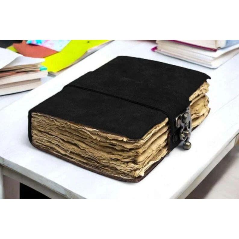 Handmade Leather Journal Notebook Vintage Diary Rustic Paper Gift for Writers
