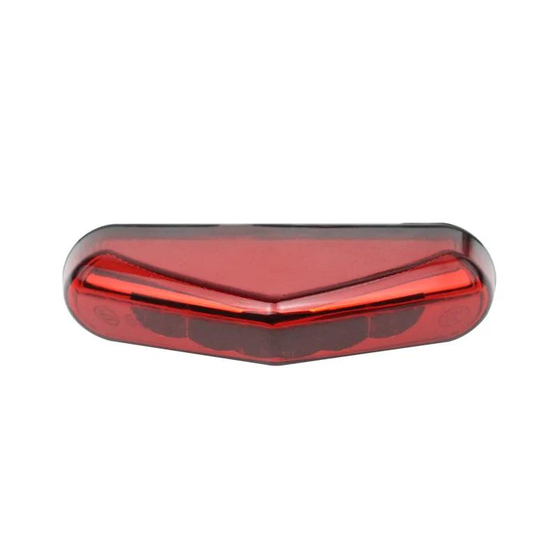 

Мини мотоцикл светодиодный задний фонарь для номерного знака 12 В задний стоп-сигнал для мотоцикла Pit Dirt Bike ATV Chopper Scooter Cruiser задний фонарь номерного знака красный