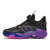 Anta Kids Comfortable Daily Non-Slip Mid-Top Basketball Shoes Kids Sneakers Black Purple A312411107-4