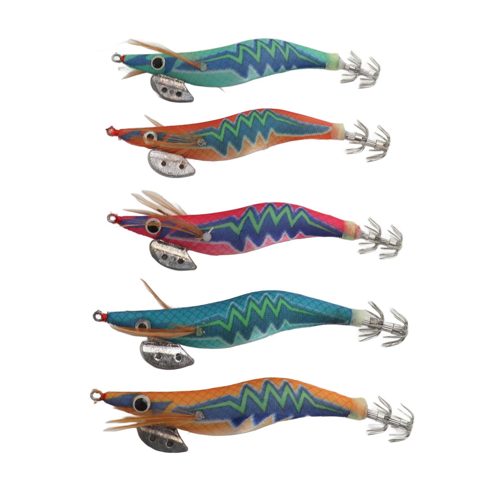 5PCS Shrimp Lure Luminous Baits Plastic Artificial Jig Hooks Fishing Tackle for Freshwater Saltwater Fishing Outdoor
