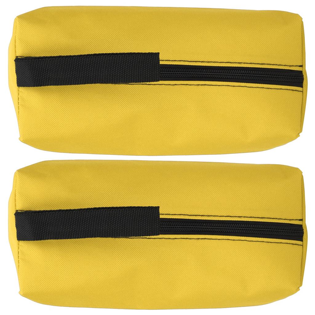2pcs S Size Portable HandHeld Tool Storage Bag Repair Hand Tools Organizer with Wristband(Yellow )