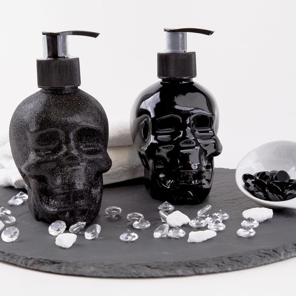 350ml Skull Hand Soap Push Bottle Creative Skull Soap Dispenser Refillable Shampoo Lotion Container Bathroom Kitchen Decoration