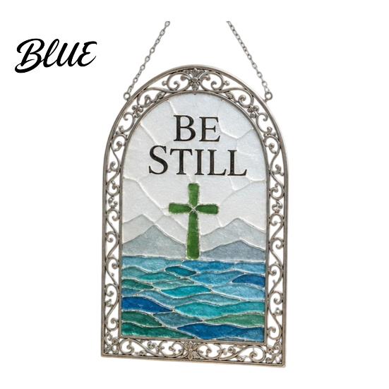 Frosted Glass Art Supplies Scripture Sea Suncatcher DIY Kit Christian Mosaic Craft Projects for Stress Relief Faith Inspired Window Hanging