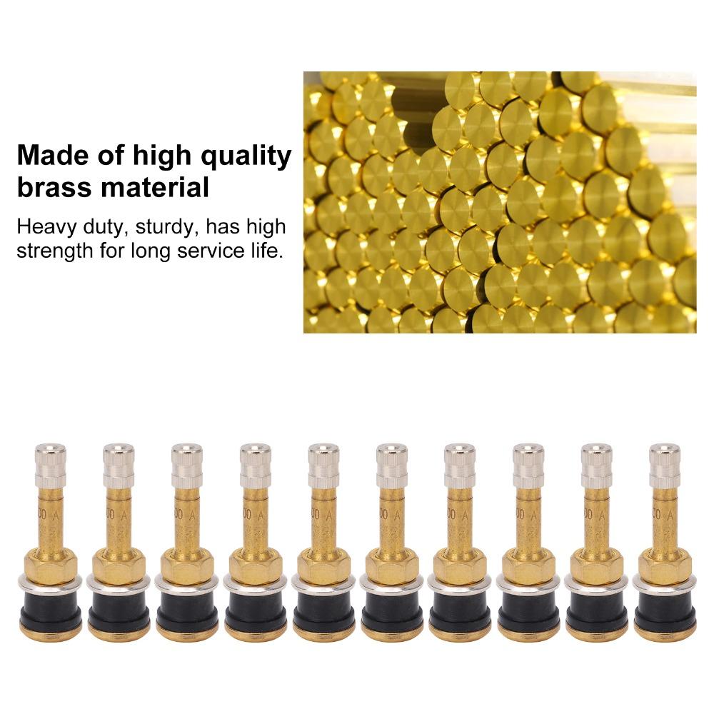 10PCS/20PCS Brass Material Truck Valve Stems Anti-Rust Tire Valve Stems Auto Repair Technicians