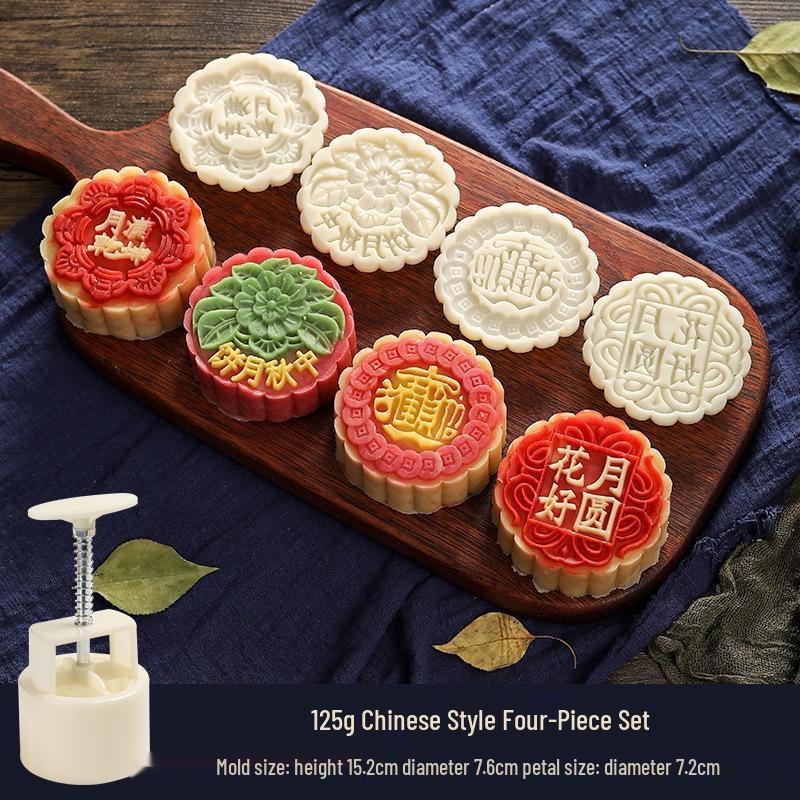 Forma do wytłaczania księżycowych ciastek typu Snow Skin i ciastek z fasoli mung, ręcznie tłoczona