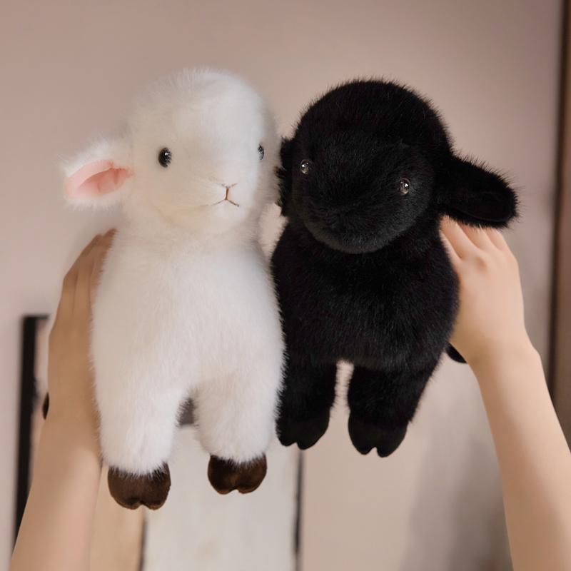 Soft Standing Lamb Plush Toy 20-40cm Cute Farm Animal Stuffed Doll Cuddly Birthday Gift For Kids