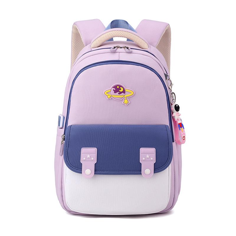 

Cute Elementary School Bags for Girls 6-10 Years Old Boy Bookbag Kids Travel Backpack Lightweight Primary Child School Backpack фиолетовый