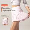 Fusta de tenis pentru femei, falsă, din două piese, ultra-ușoară, cu uscare rapidă, de vară, anti-expunere, yoga, fitness, plisată