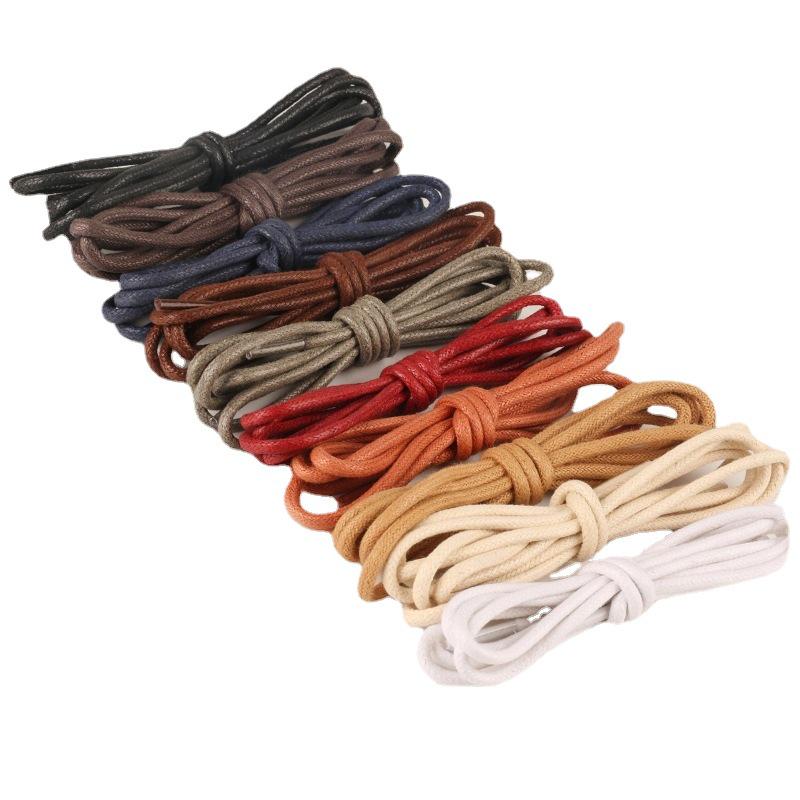 Men's & Women's Black, White, Brown Round Waxed Leather Shoelace Boots – Casual, Martin, and Work Styles