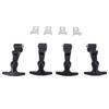 4Pcs Elastic Stainless Steel Rubber Hood Catch Flexible T Handle Hasp Rubber Flexible Draw Latches with Brackets for