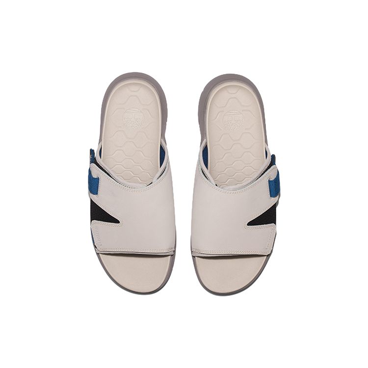 Timberland Casual Sports Rubber Sole Slide Sandals Men Footwear White Black A2CD1F48