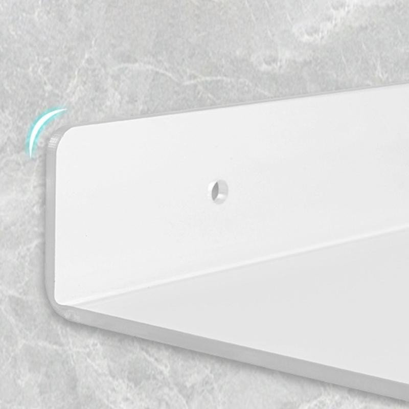 1Pack Acrylic Floating Shelves,Clear Bathroom Wall Shelf, Bookshelves, Invisible Display Shelves for Office, Bedroom