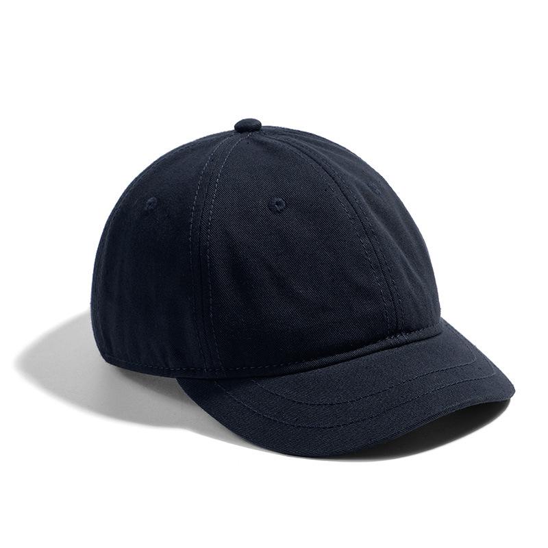 

Adjustable Baseball Cap for Men and Women, Short Brim, 100% Cotton, Daily Sports, Large Hats, K-pop L 56-61cm Темно-синій