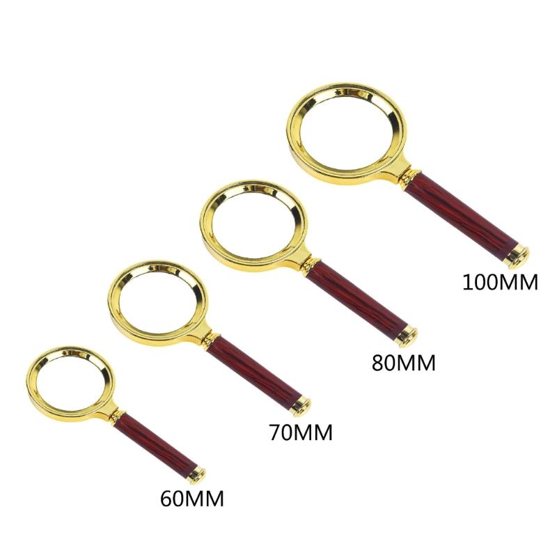 10X Handheld Magnifying Glass Shatterproof Reading Magnifier for Seniors and Kids,Non-Slip Handle Magnifier