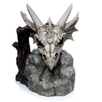 Backflow Incense Burner, Dragon Skull