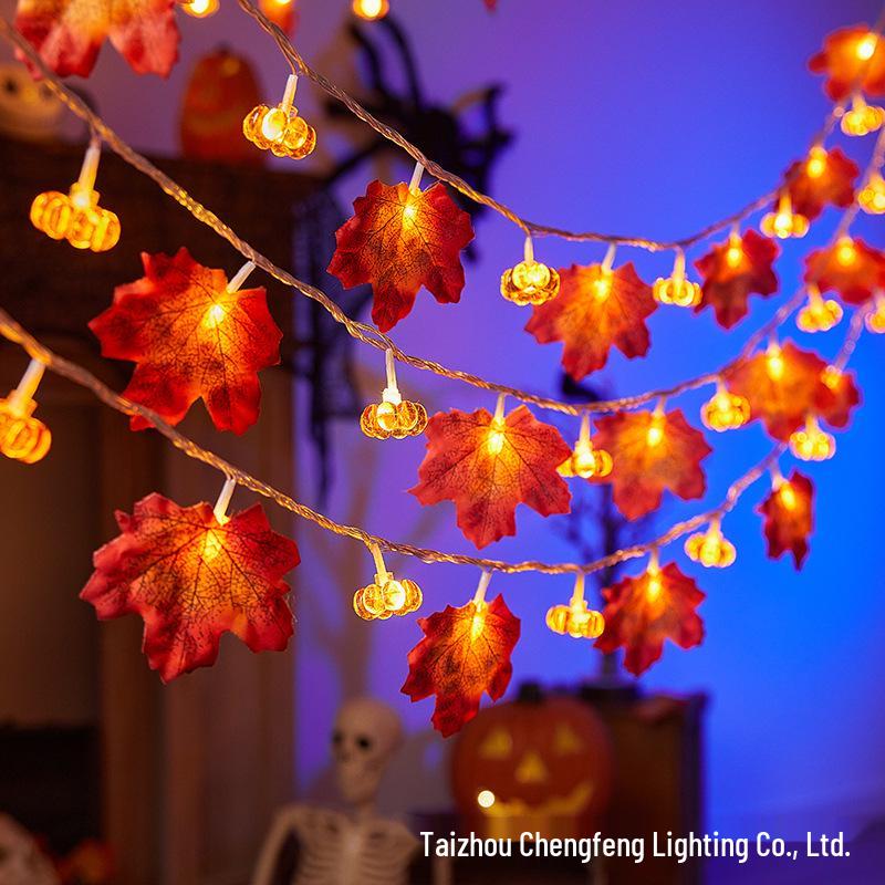 

Светодиодные гирлянды в виде тыквы, привидения, летучей мыши и глаза на Хэллоуин для атмосферного украшения 3m 20 LEDs - Battery, Steady-on