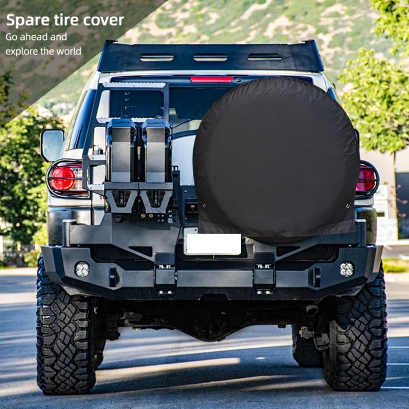 Car Tire Protector Easy Installation Spare Wheel Cover 65cm Diameter Versatile Tire Storage Bag for Long Term Storage