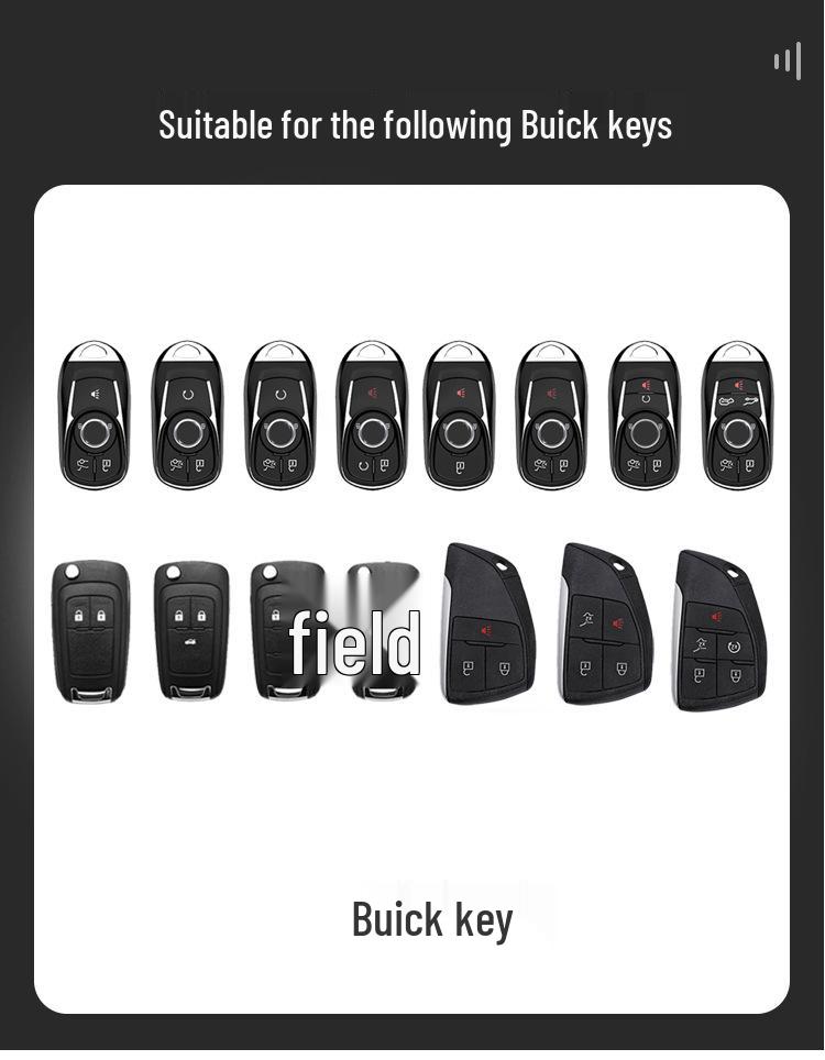 Key Case for Buick: Fits 23 Models including Excelle, GT, Regal, LaCrosse, GL6, Encore, GL8, Verano Pro, and Envision S