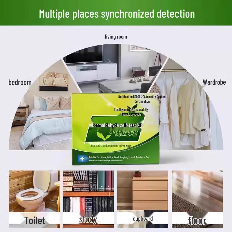 Newcomer Special: Indoor Formaldehyde Test Kit - Test Reagent & Paper for New Homes (5-Box Set)
