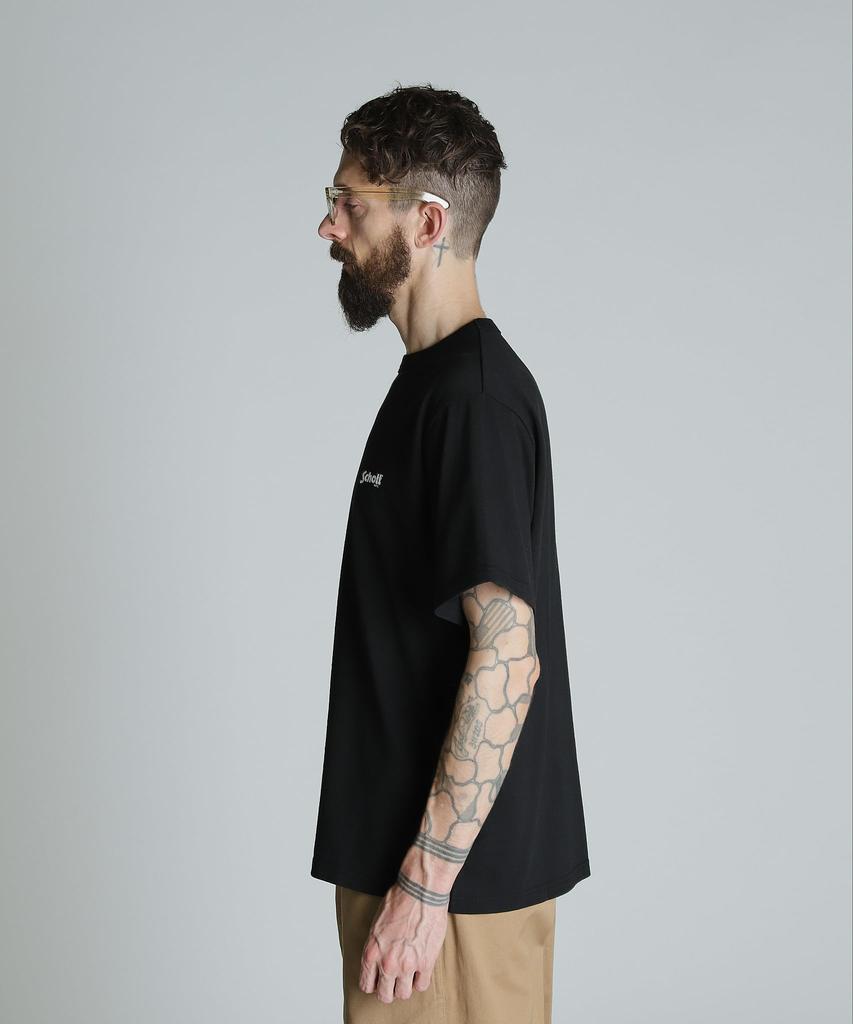 Schott The Godfather T-Shirt, Original Logo, Men's, Size S, 010, Black, 782-4234005