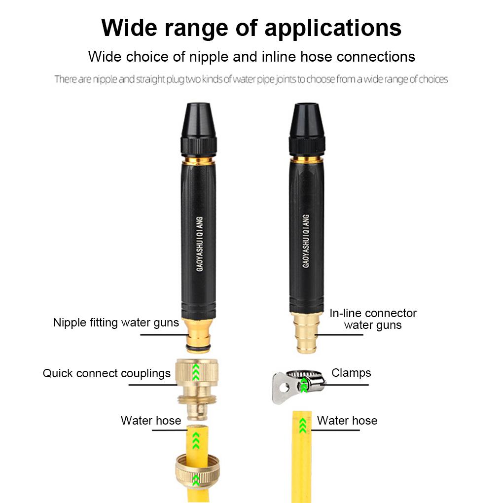 High Pressure Straight Nozzle Anti-skidding Sprinkler Connector Hose Spraying Car Wash Wear-resistant Car Wash Nozzles