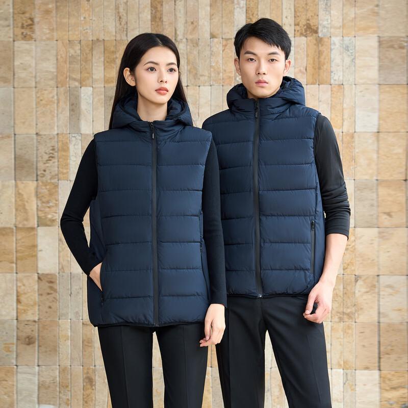 Teluoman Unisex Hooded Padded Work Vest