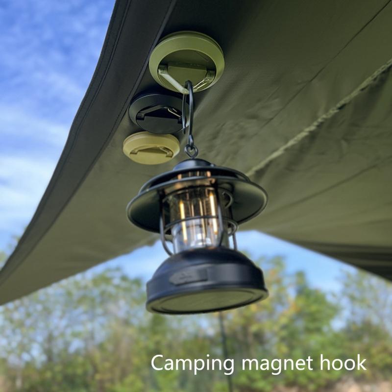 Magnetic Canopy Hook for Outdoor Hiking Camping Light, Magnetic Lamp Hook for Canopy, Tent Magnetic Clip Magnetic Hook