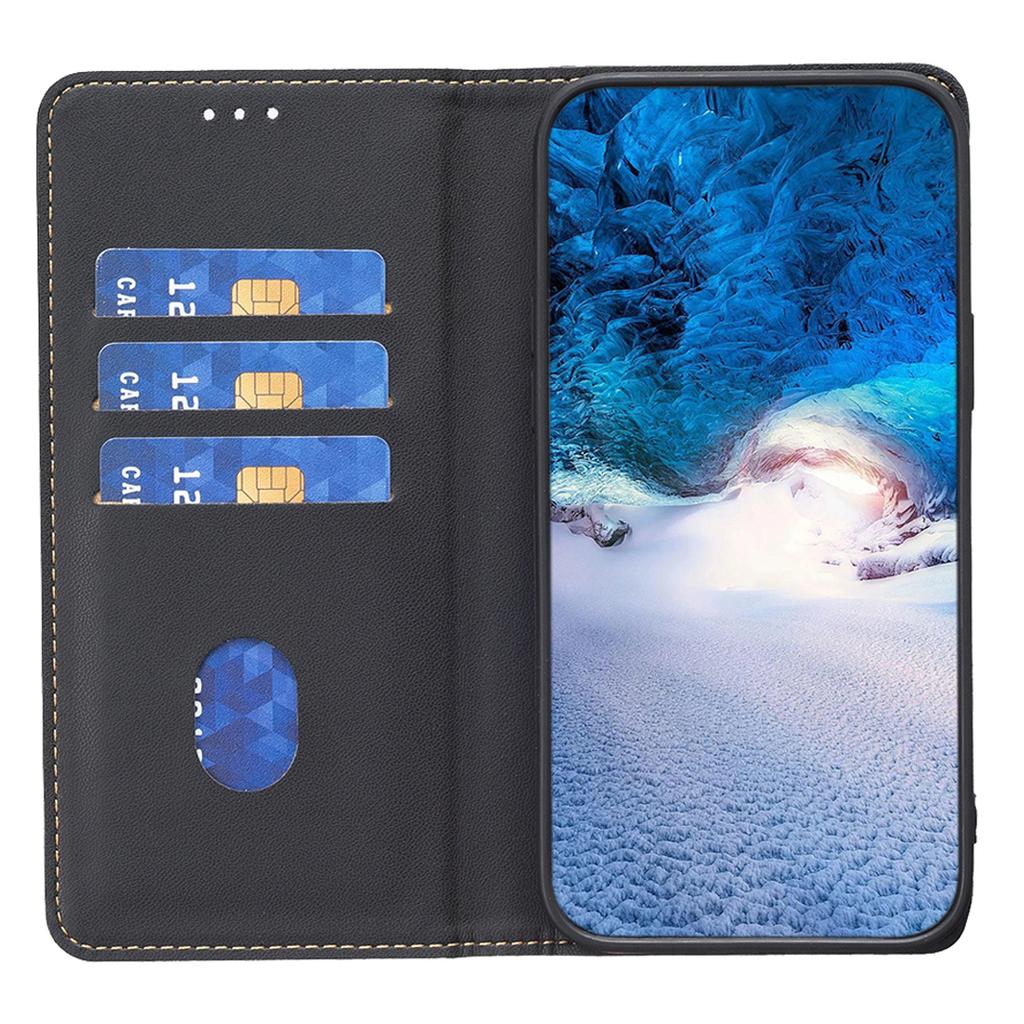 BINFEN COLOR BF18 Phone Leather Case for Samsung Galaxy A41 (Global Version) Card Holder Stand Cover