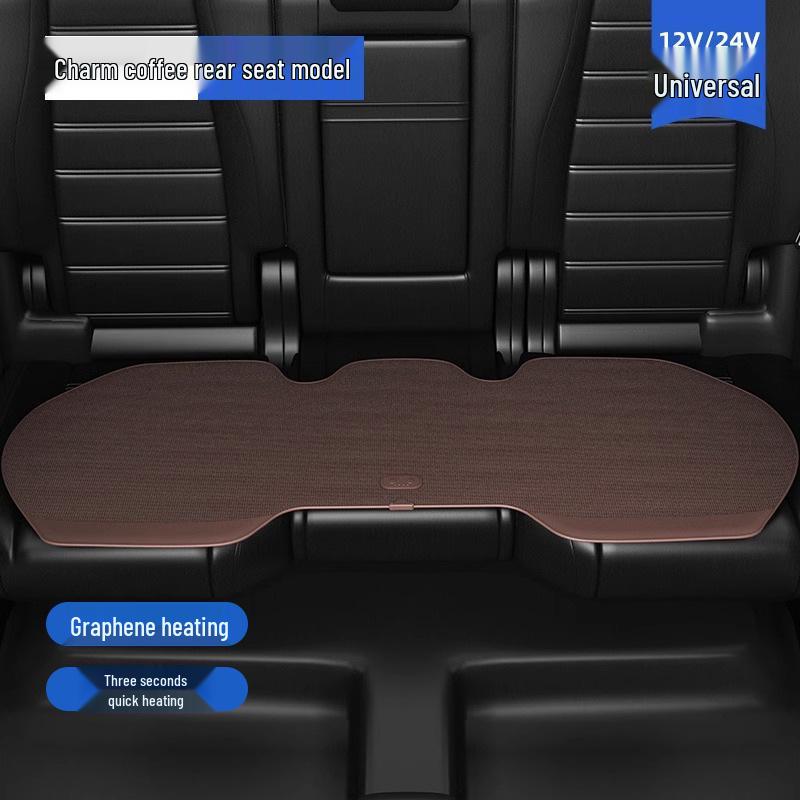 Graphene Electric Heated Seat Cushion, 12V Universal Winter Car Pad, Plush Single Mat, Comfortable Heating.