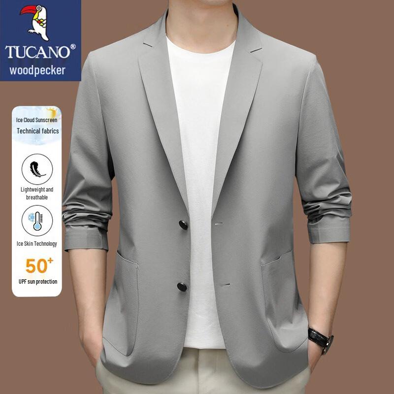 

TUCANO Men s Summer Ice Silk Sun Protection Suit Jacket L
